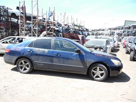 2003 HONDA ACCORD LX BLUE 4DR 2.4L VTEC AT A17595